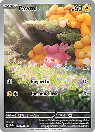 Pawmi Illustrazione Rara 226/091 - Destino di Paldea ITA MINT